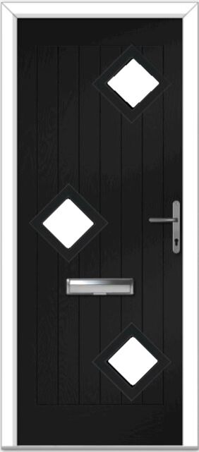 Black Belfry 3 Left Composite Door