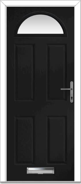 Black Portrush Composite Door