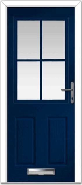 Blue Lyntham 4 Lite Grid Composite Door