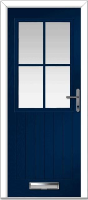 Blue Lyntham 4 Lite Grid Composite Door