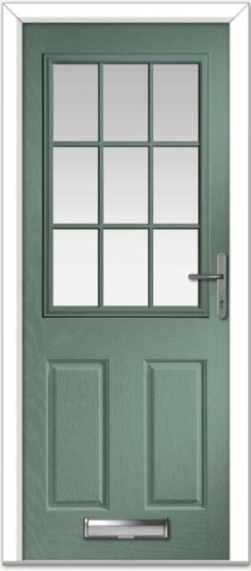 Chartwell Green Lyntham Grid Composite Door