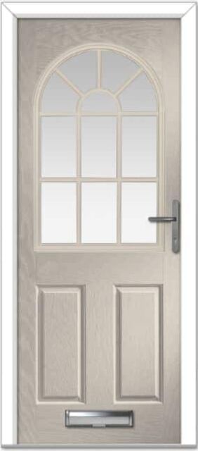 Cream Turnberry Grid Composite Door