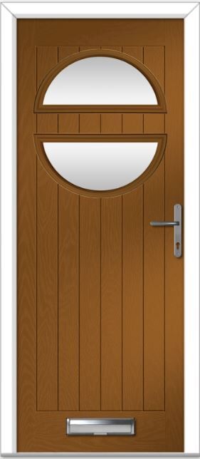 Golden Oak Chantilly Farmhouse Composite Door