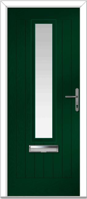 Green Augusta Right Farmhouse Composite Door