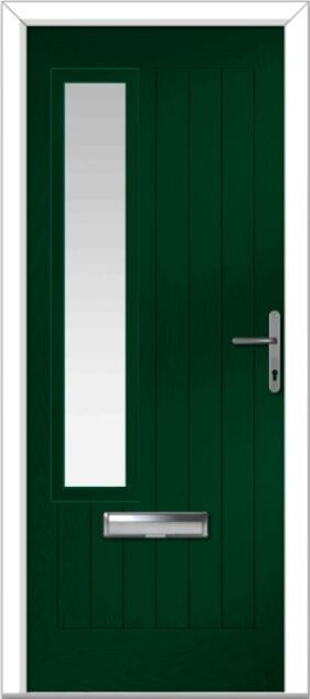 Green Augusta Left Farmhouse Composite Door