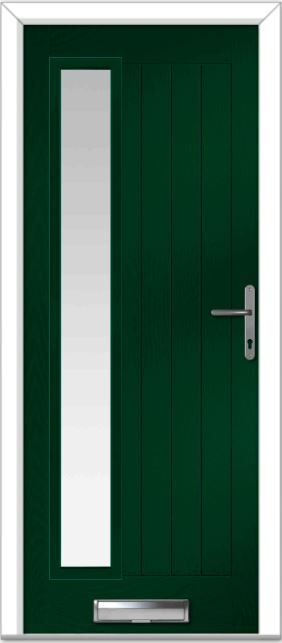 Green Augusta Long Left Farmhouse Composite Door Order