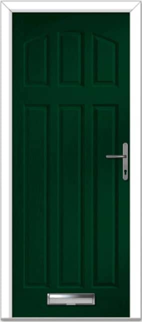 Green St Andrews Solid Composite Door
