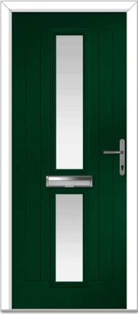 Green Valderrama Centre Farmhouse Composite Door