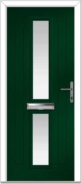 Green Valderrama Centre Farmhouse Composite Door