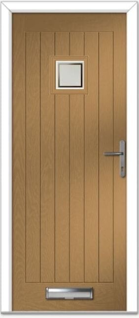 Irish Oak Pavero Square Farmhouse Composite Door