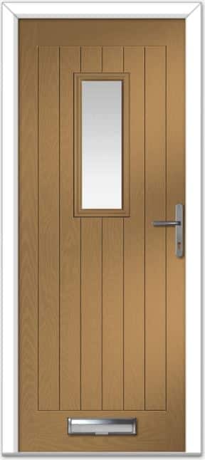 Irish Oak Sunningdale Farmhouse Composite Door