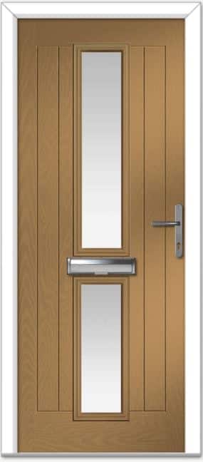Irish Oak Valderrama Centre Farmhouse Composite Door