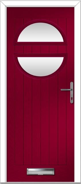 Red Chantilly Farmhouse Composite Door