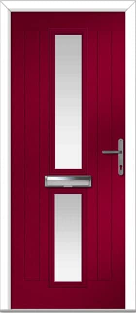 Red Valderrama Centre Farmhouse Composite Door