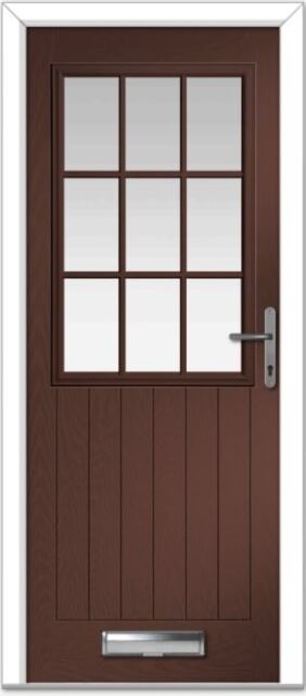 Rosewood Lyntham Grid Farmhouse Composite Door