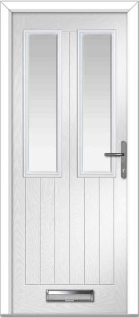 White Carnoustie Cottage Farmhouse Composite Door