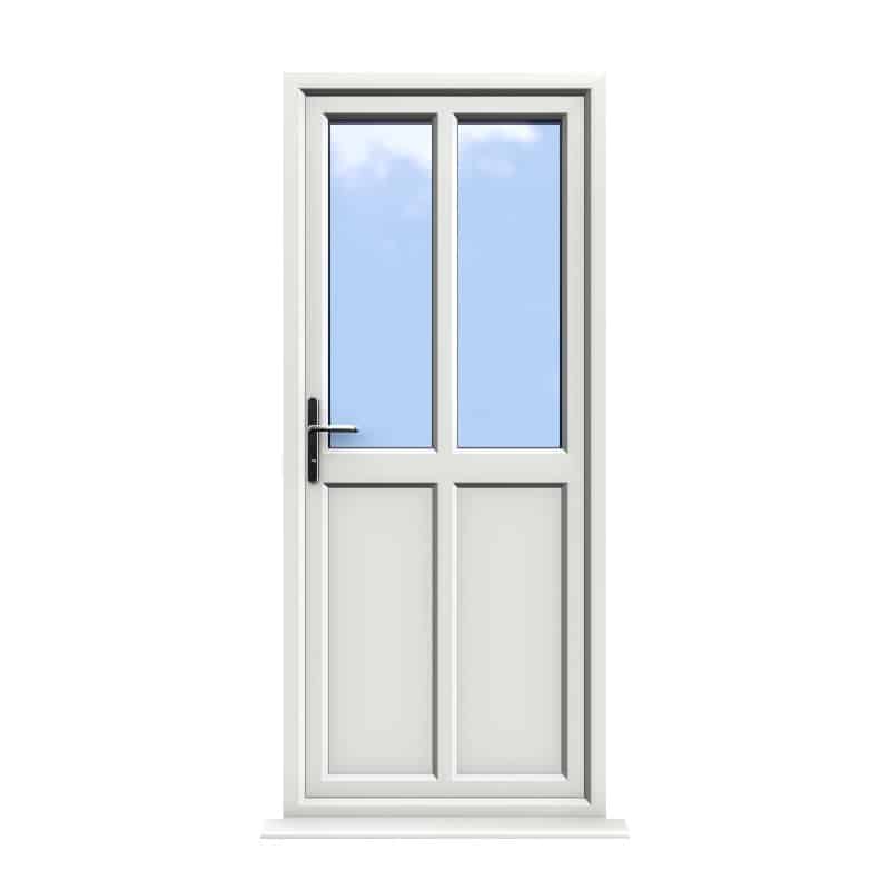 Cambridge - White uPVC Door Supply Only 1 Cambridge - White uPVC Door Supply Only