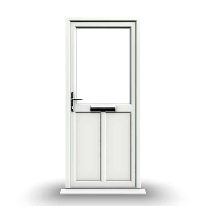 Cardiff - White Half Glazed uPVC Door Supply Only 1 Cardiff - White Half Glazed uPVC Door Supply Only