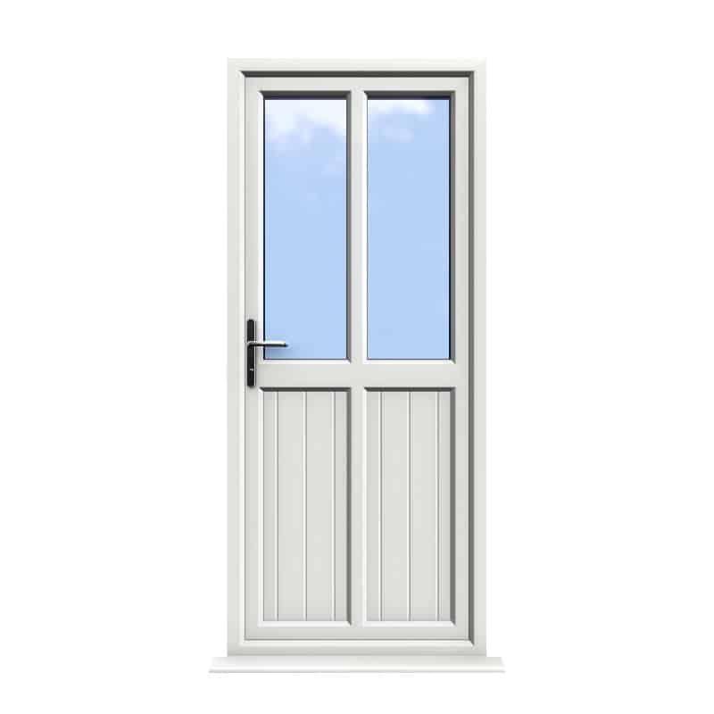 Edinburgh - White uPVC Door Shiplap Supply Only 1 Edinburgh - White uPVC Door Shiplap Supply Only