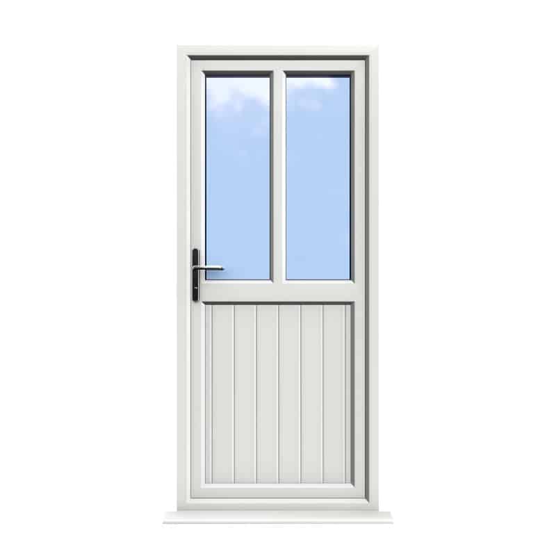 Newport - White uPVC Door Shiplaped Supply Only 1 Newport - White uPVC Door Shiplaped Supply Only