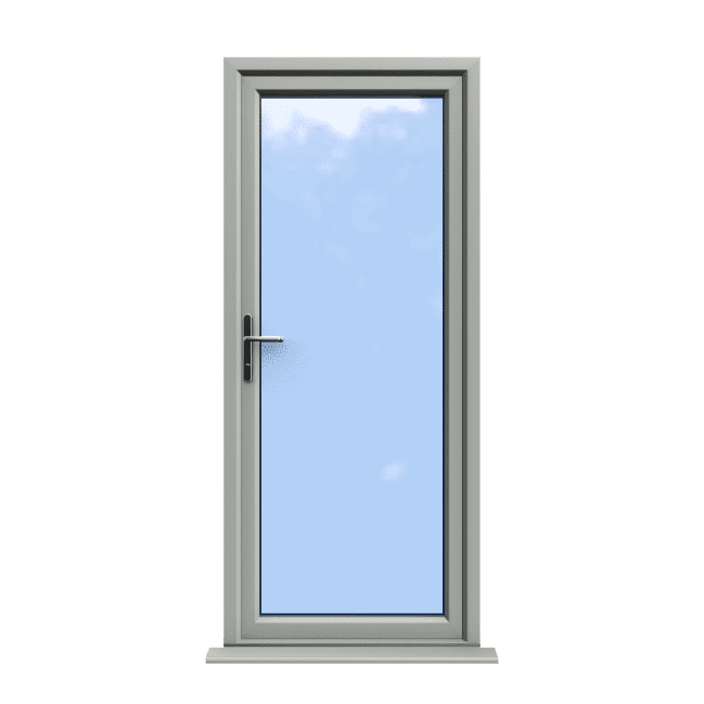 Norwich - Agate Grey Fully Glazed uPVC Door Supply Only 1 Norwich - Agate Grey Fully Glazed uPVC Door Supply Only
