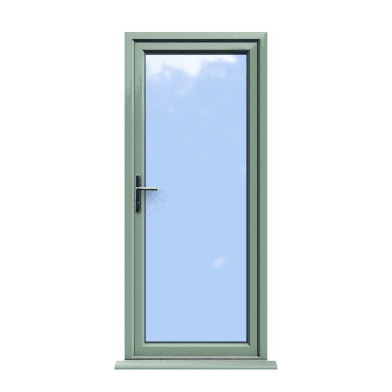 Norwich - Chartwell Green Fully Glazed uPVC Door Supply Only 1 Norwich - Chartwell Green Fully Glazed uPVC Door Supply Only