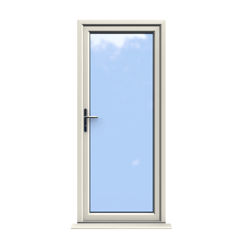 Norwich - Cream Fully Glazed uPVC Door Supply Only 1 Norwich - Cream Fully Glazed uPVC Door Supply Only