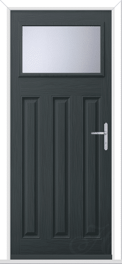 Anthracite Grey Lakewood 1 GRP Composite Door 1 Anthracite Grey Lakewood 1 GRP Composite Door