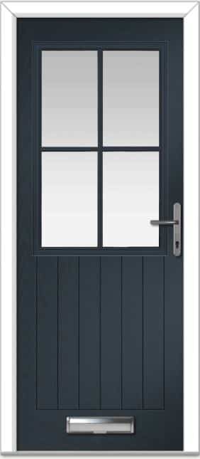 Anthracite Grey Lyntham 4 Lite Grid Farmhouse Composite Door 1 Anthracite Grey Lyntham 4 Lite Grid Farmhouse Composite Door