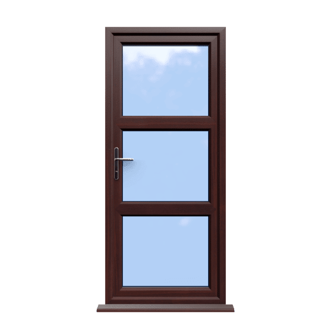 Birmingham - Rosewood Double Glazed uPVC Door Supply Only 1 Birmingham - Rosewood Double Glazed uPVC Door Supply Only