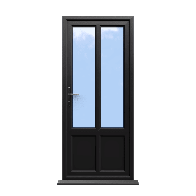 Bradford - Black Double Glazed uPVC Door Supply Only 1 Bradford - Black Double Glazed uPVC Door Supply Only