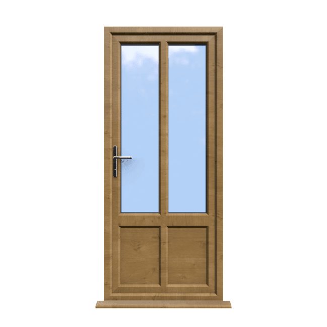 Bradford - Irish Oak Double Glazed uPVC Door Supply Only 1 Bradford - Irish Oak Double Glazed uPVC Door Supply Only