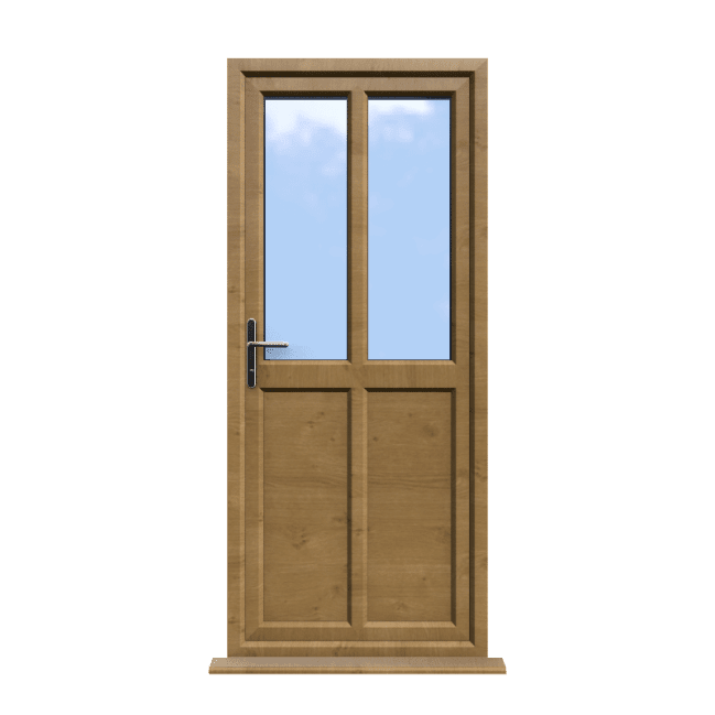 Cambridge - Irish Oak uPVC Door Supply Only 1 Cambridge - Irish Oak uPVC Door Supply Only