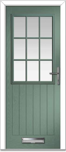 Chartwell Green Lyntham Grid Farmhouse Composite Door 1 Chartwell Green Lyntham Grid Farmhouse Composite Door