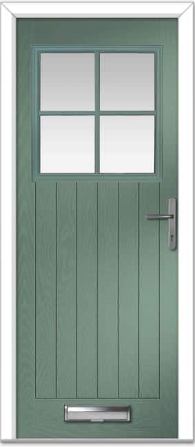 Chartwell Green Merion 4 Grid Farmhouse Composite Door 1 Chartwell Green Merion 4 Grid Farmhouse Composite Door