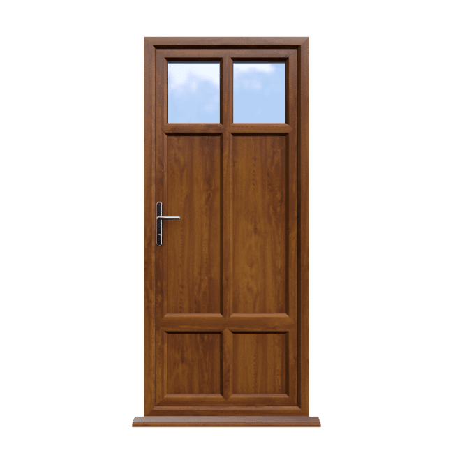Gloucester - Golden Oak On White uPVC Door Supply Only 1 Gloucester - Golden Oak On White uPVC Door Supply Only