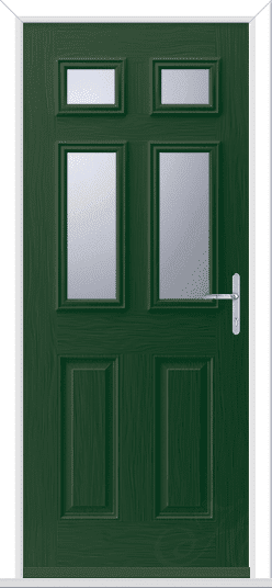 Green Camarque 4 GRP Composite Door 1 Green Camarque 4 GRP Composite Door