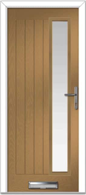 Irish Oak Augusta Long Right Farmhouse Composite Door 1 Irish Oak Augusta Long Right Farmhouse Composite Door