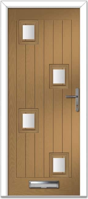 Irish Oak Seminole 5 Right Farmhouse Composite Door 1 Irish Oak Seminole 5 Right Farmhouse Composite Door