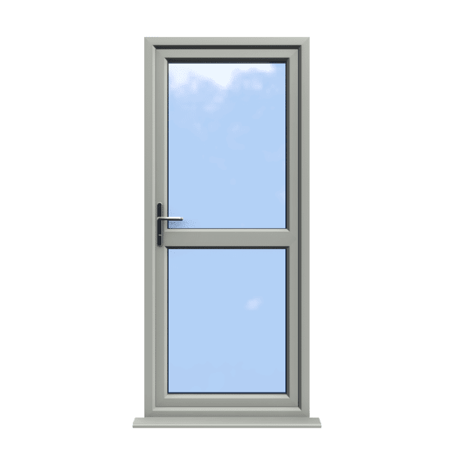 Leicester - Agate On White Grey uPVC Door Supply Only 1 Leicester - Agate On White Grey uPVC Door Supply Only