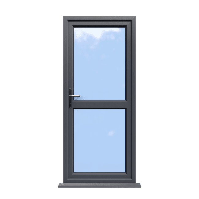 Leicester - Slate Grey On White uPVC Door Supply Only 1 Leicester - Slate Grey On White uPVC Door Supply Only