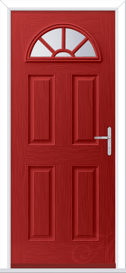Red Tuscan 1 Geo Bar GRP Composite Door 1 Red Tuscan 1 Geo Bar GRP Composite Door