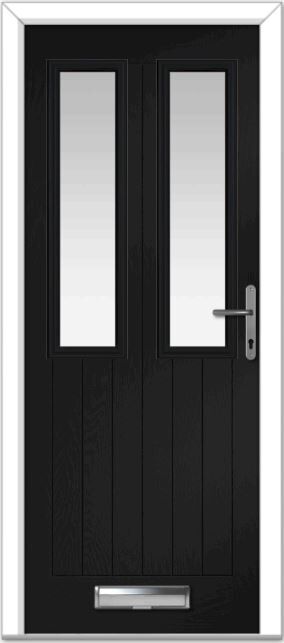 Black Carnoustie Cottage Farmhouse Composite Door