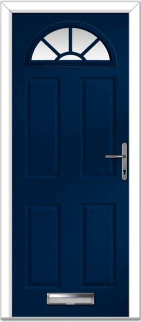 Blue Portrush Sunburst Composite Door