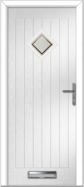 White Belfry Farmhouse Composite Door