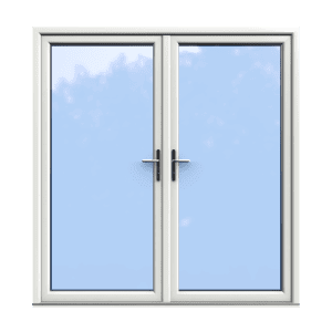 White Double Glazed uPVC French Door 2000 x 2100