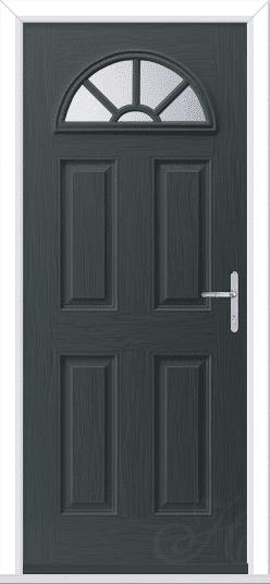 Anthracite Grey Tuscan 1 Geo Bar GRP Composite Door 1 Anthracite Grey Tuscan 1 Geo Bar GRP Composite Door