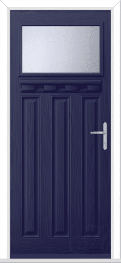 Blue Lakewood 1 External Shelf GRP Composite Door 1 Blue Lakewood 1 External Shelf GRP Composite Door