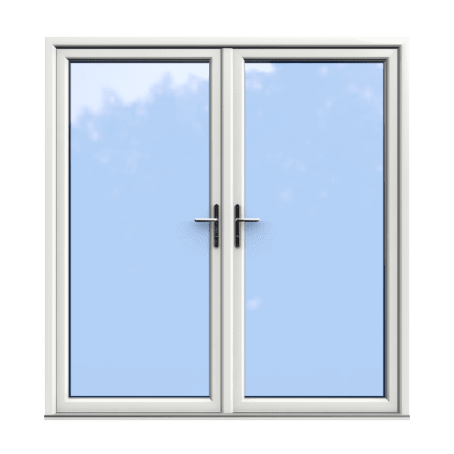 White Double Glazed uPVC French Door 2000 x 2100