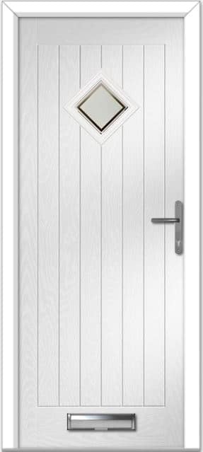 White Belfry Farmhouse Composite Door 1 White Belfry Farmhouse Composite Door